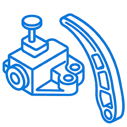 Натягувач та заспокювач ланцюга